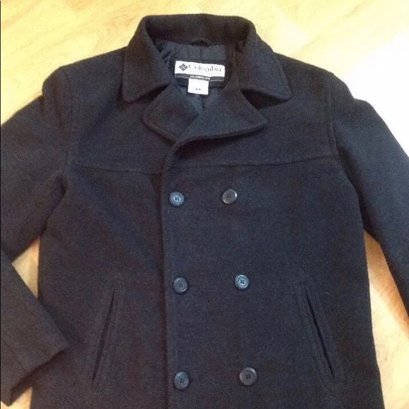 Men’s Columbia charcoal gray peacoat - Picture 7 of 8